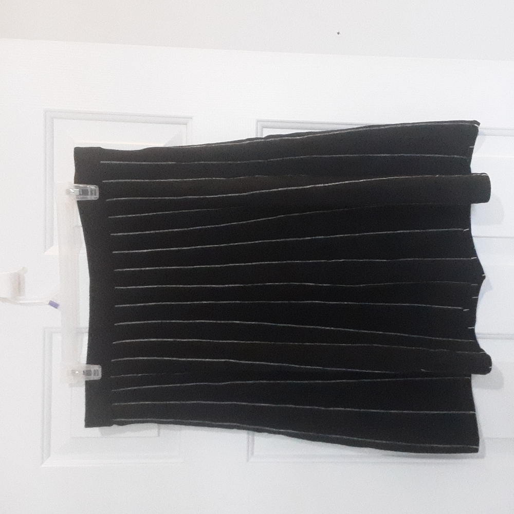 Black striped skirt